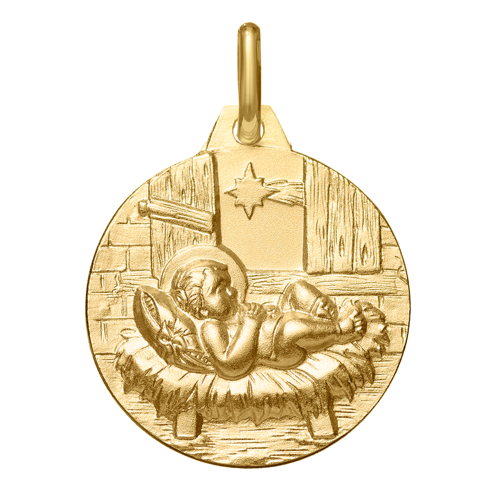 Photo de Médaille Jésus étoile du berger - Or jaune 18ct