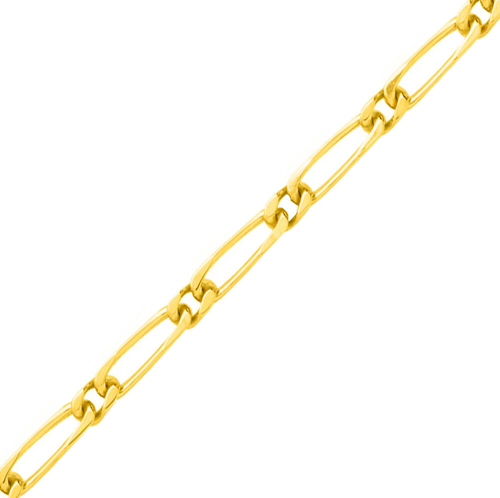 Chaîne En Or Jaune 18 Carats, Maille Alternée 1/1, 7.07g - Bijou D'occasion Parfait état