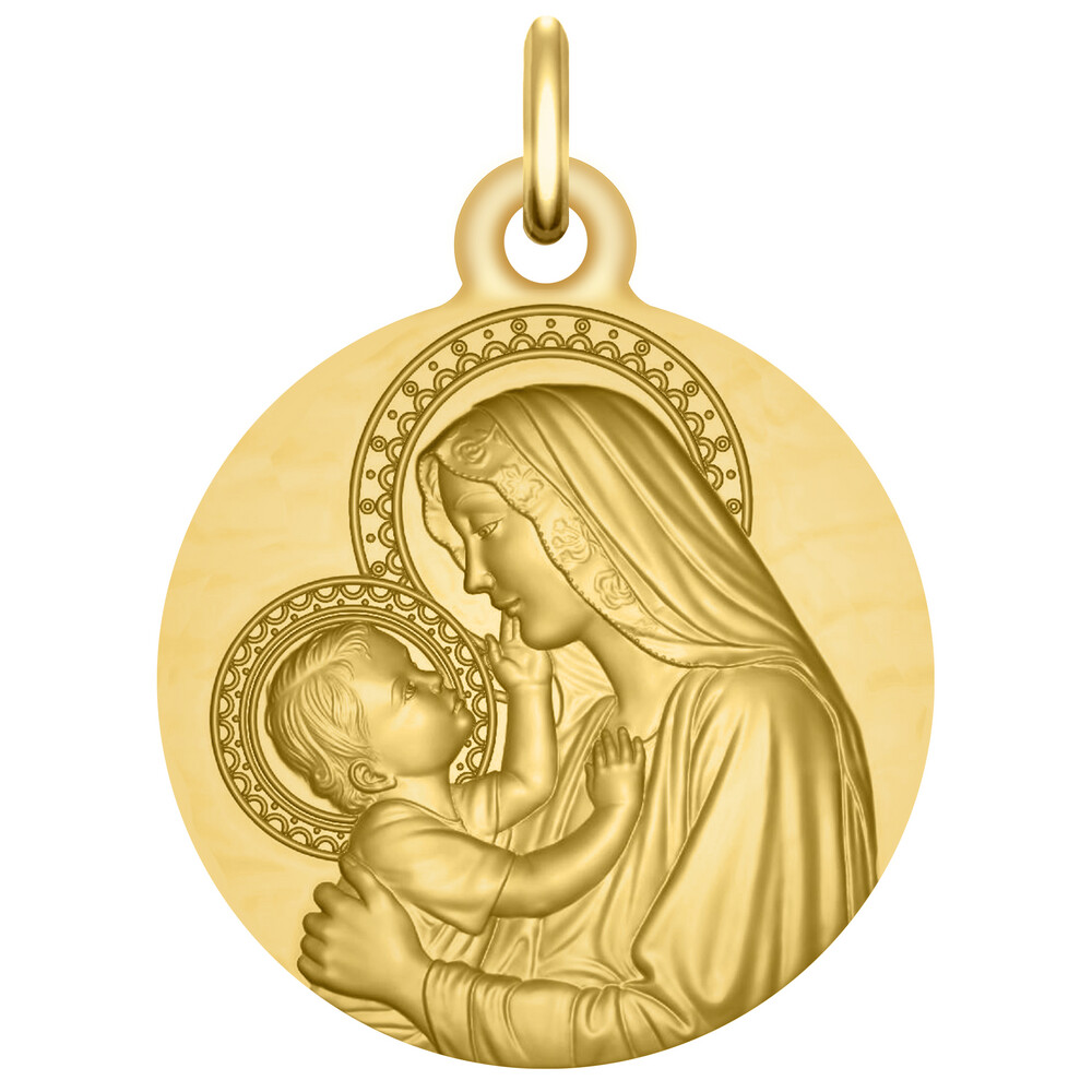 Photo de Médaille Médaille Notre Dame de douceur - Or jaune 9ct