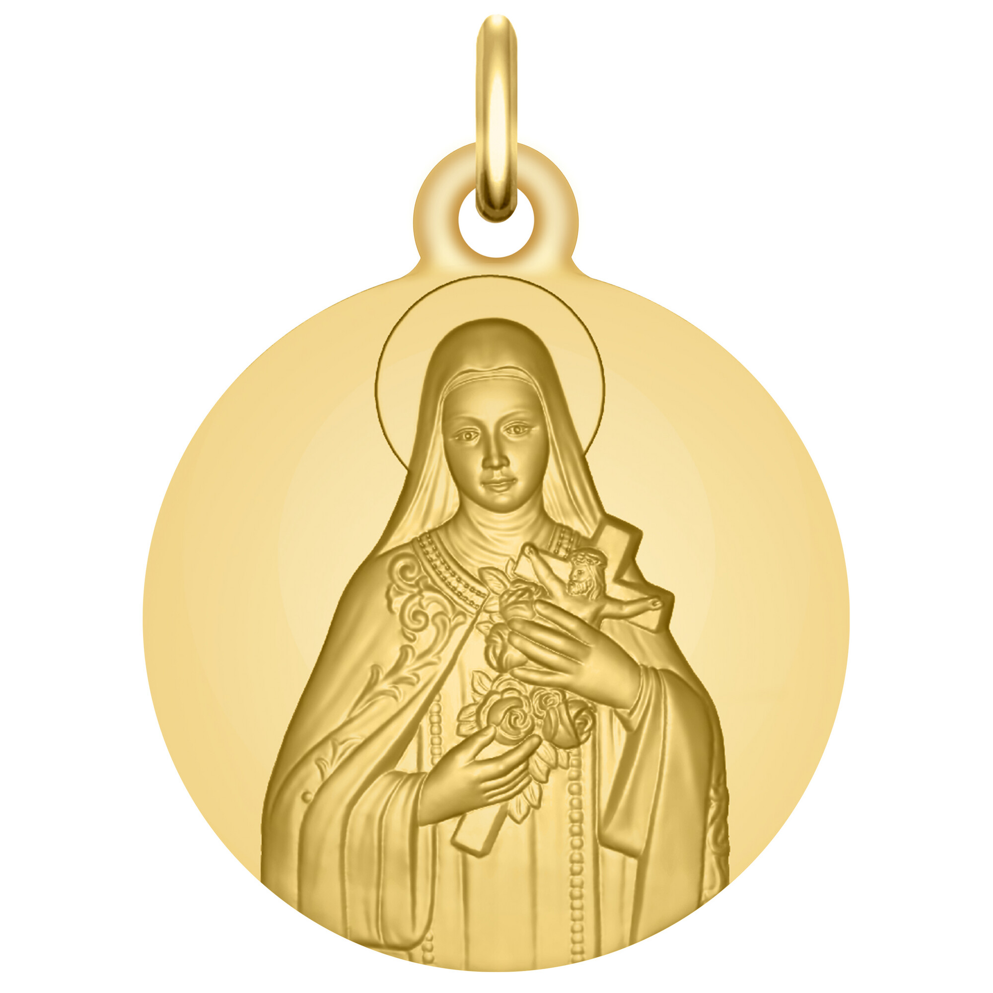 Médaille Sainte Thérèse de Lisieux Or jaune 18ct · Maison de la Médaille