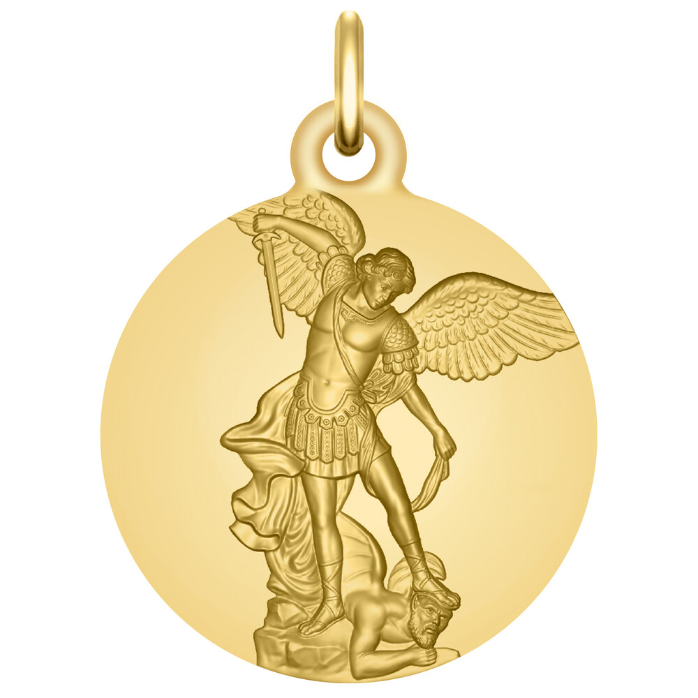 Photo de Médaille Saint Michel Archange  - Or jaune 18ct