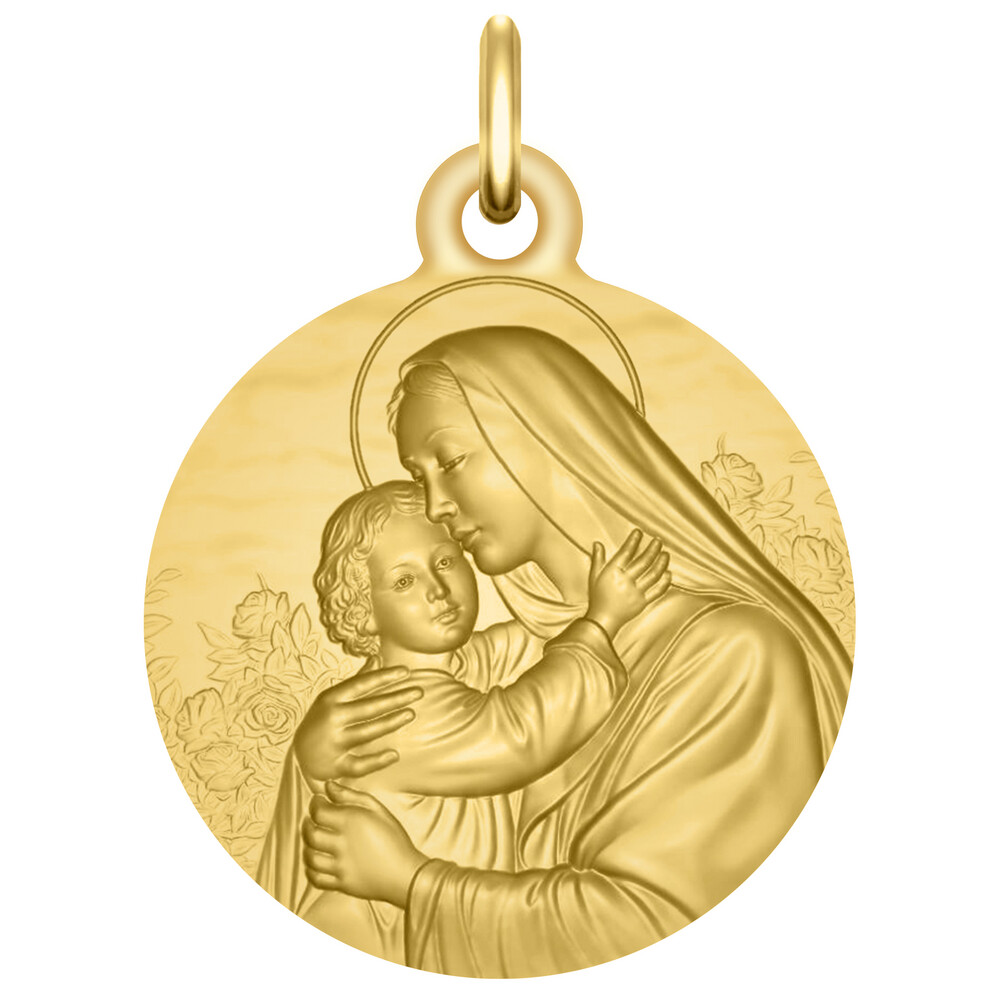 Photo de Médaille Notre Dame de toute bonté - Or jaune 9ct