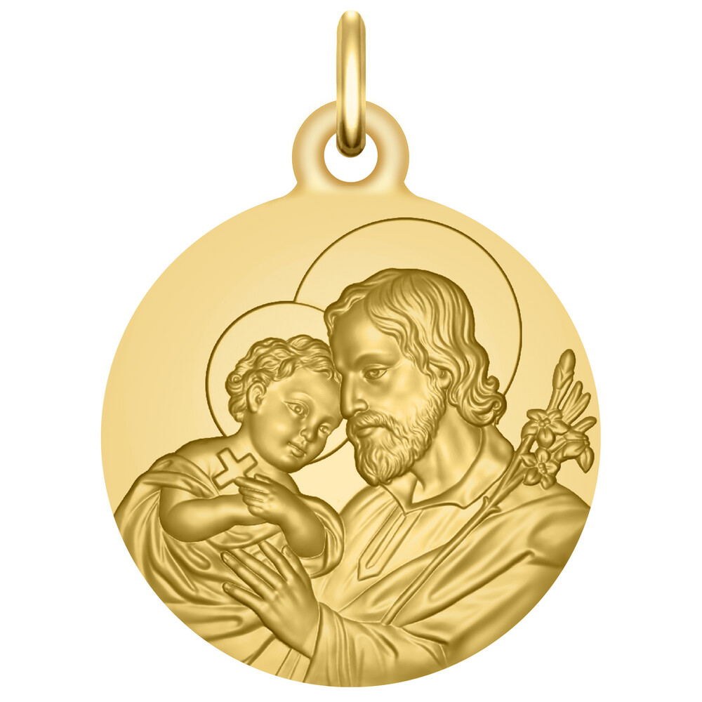 Photo de Médaille Saint Joseph - Or jaune 9ct