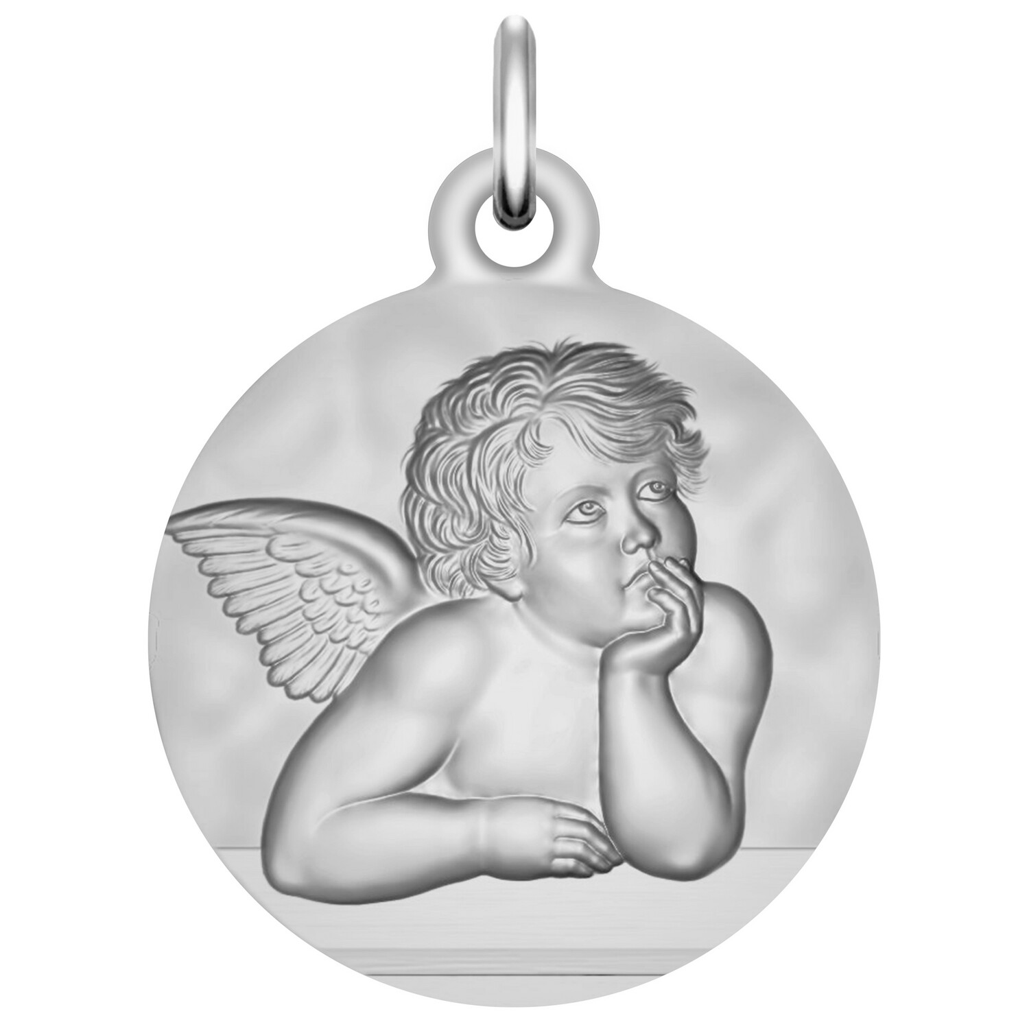 Pendentif Piece Collier Pendentif Ange En Argent Massif 925‰ - Coffret  Cadeau Naissance Fille Ou Garçon Collier Naissance Ange, image size:1500x1500