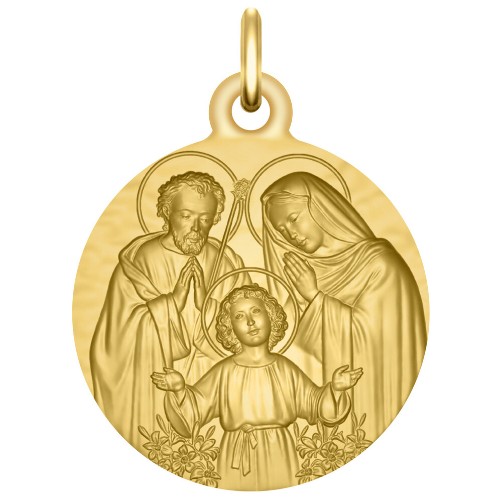 Photo de Médaille Sainte Famille - Or jaune 9ct