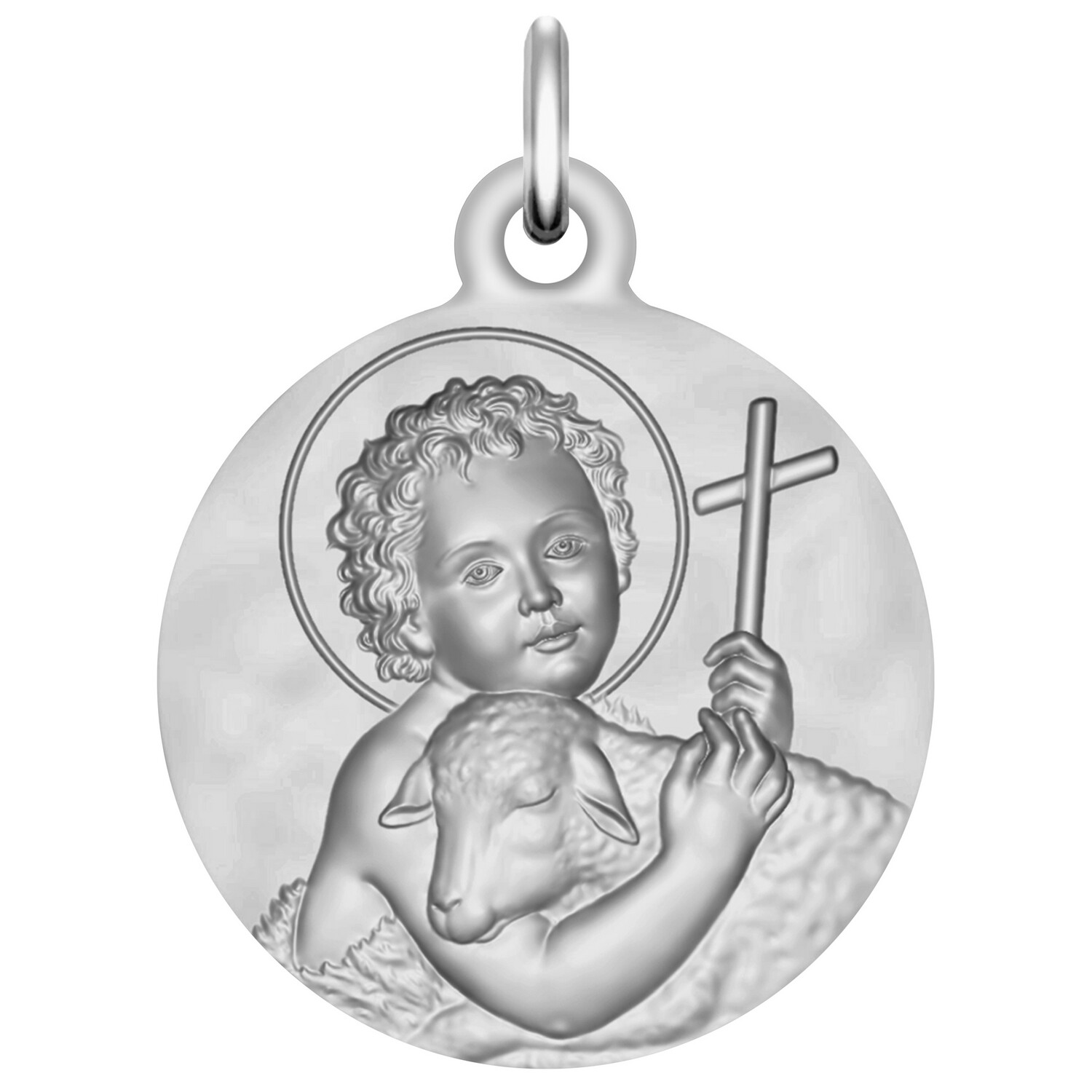 Médaille Saint Jean Bosco En Argent Massif 925 - Patron Des Apprentis - Avec Boîte Cadeau