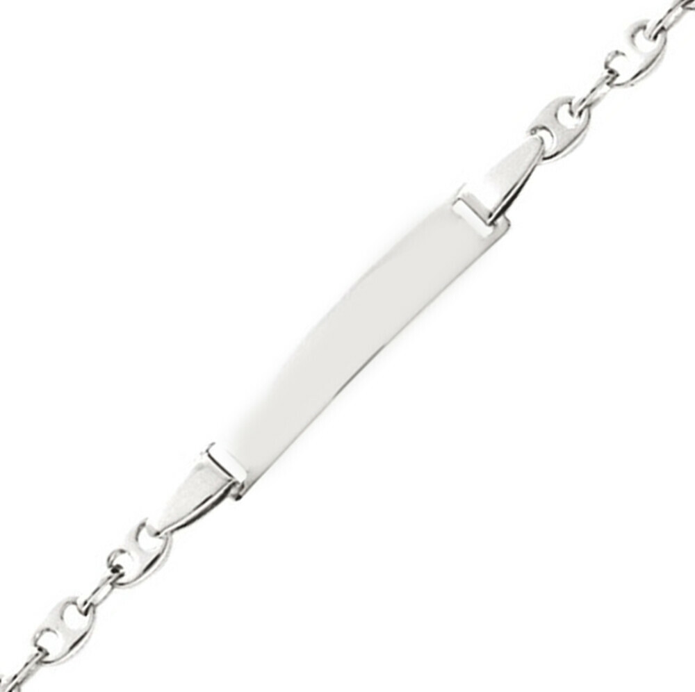 Gourmette Bracelet En Argent Massif Avec Prénom LAURENT - Occasion