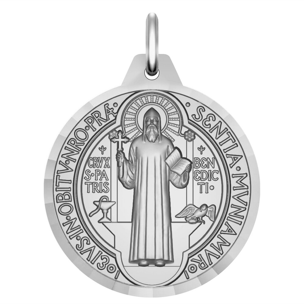 Photo de Médaille Saint Benoît - Argent massif