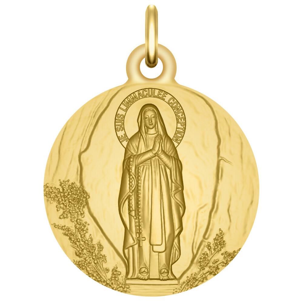Photo de Médaille de Lourdes - Or jaune 9ct