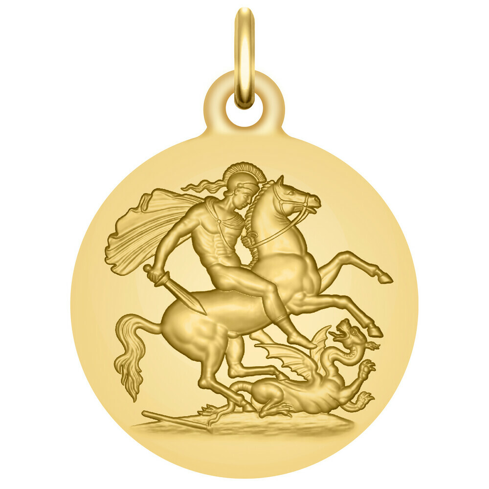 Photo de Médaille Saint Georges - Or jaune 9ct
