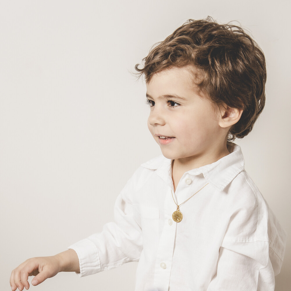 Photo de Médaille Arbre de vie Perlée - Or jaune 9ct (3)