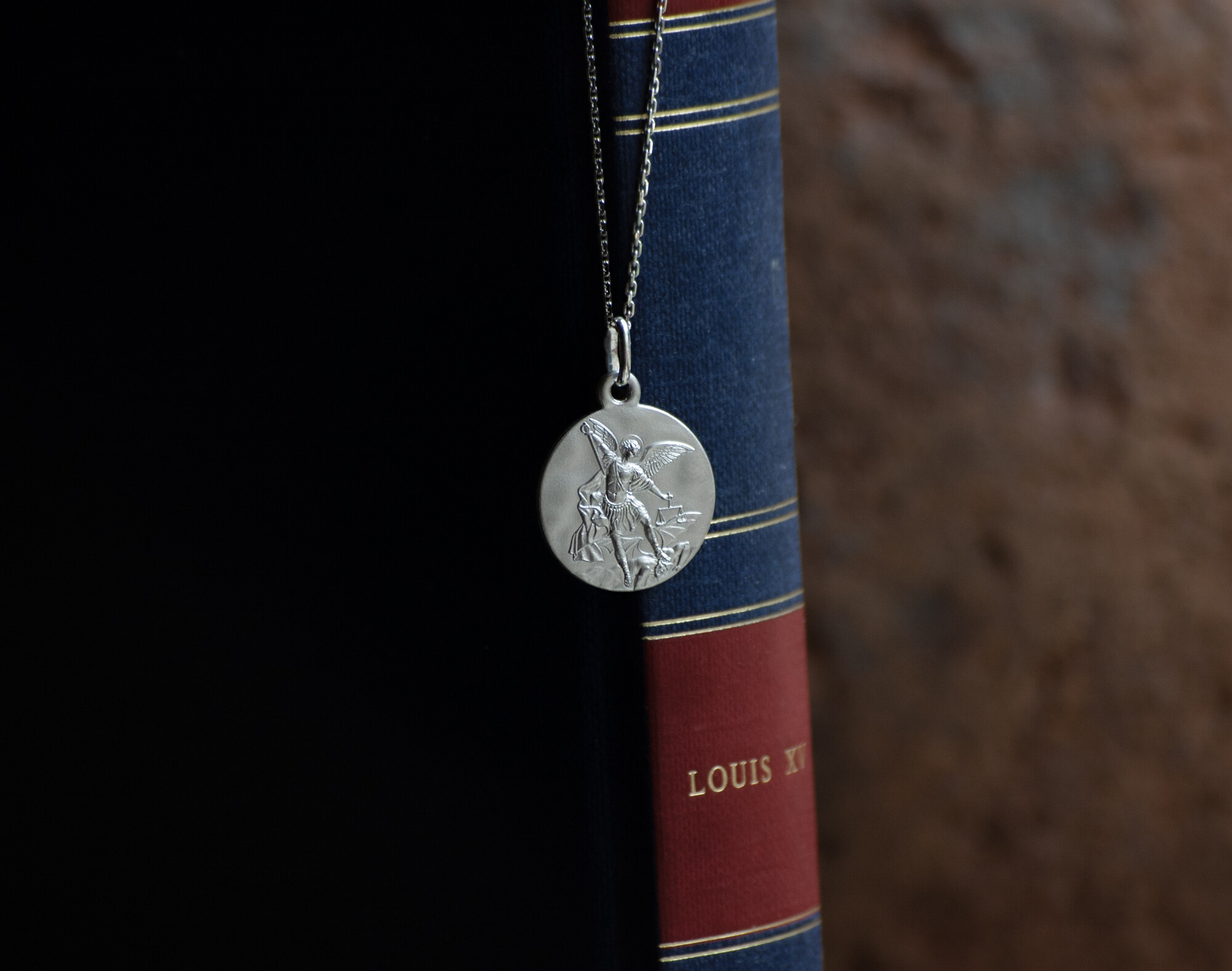 Médaille De Saint Raphaël Archange En Argent Massif 925 - Pendentif Avec Prière, 18mm, Coffret Cadeau Made In Italy