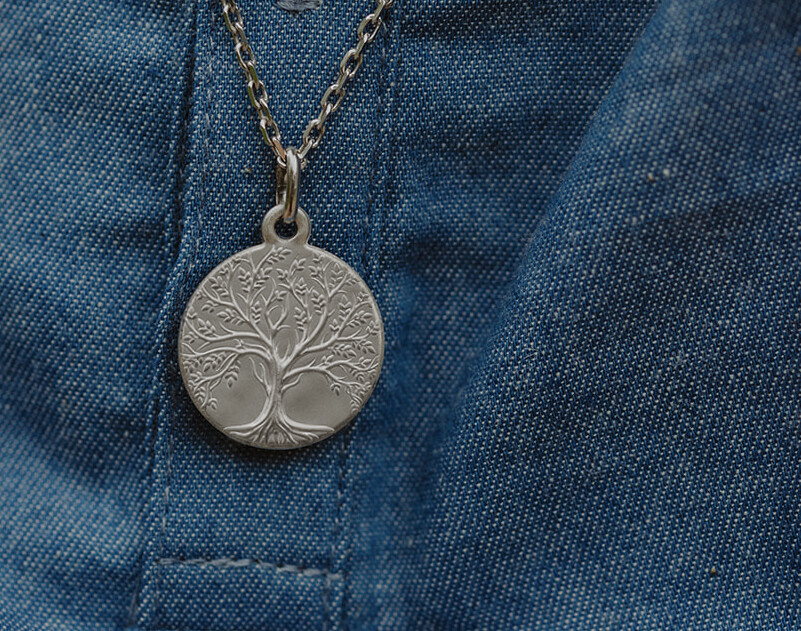 Médaille Arbre de vie - Argent massif · Maison de la Médaille