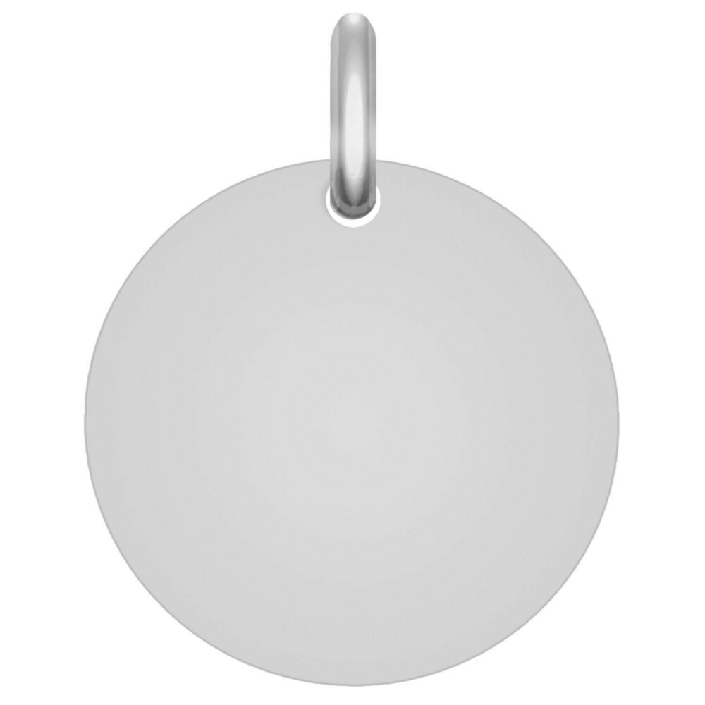 Photo de Pendentif plaque ronde - Argent massif