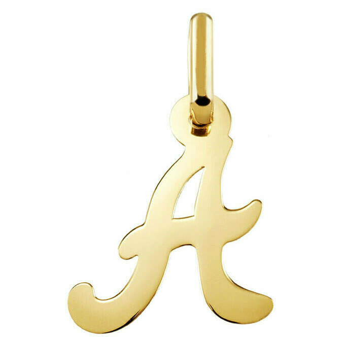 Photo de Pendentif initiale - Or jaune 18ct