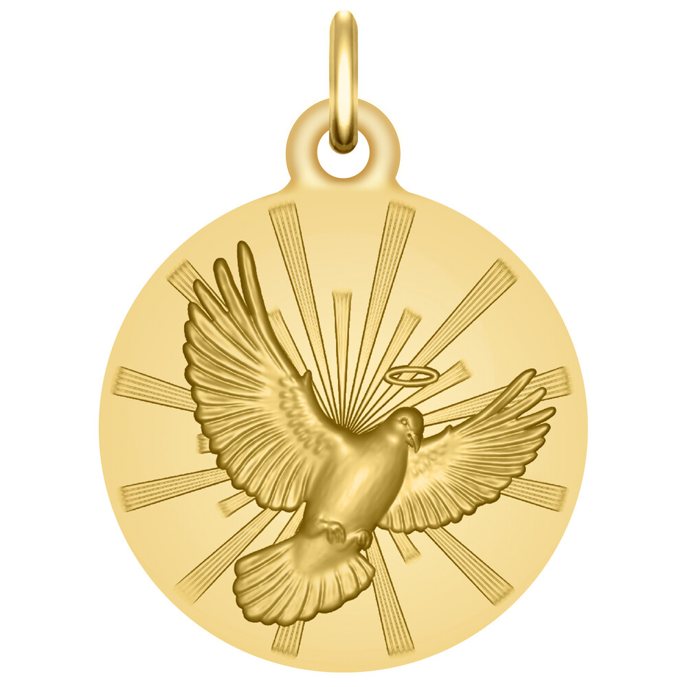 Photo de Médaille Colombe - Or jaune 9ct