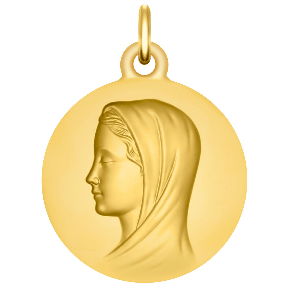 Photo de Médaille Vierge Marie pureté - Or jaune 9ct