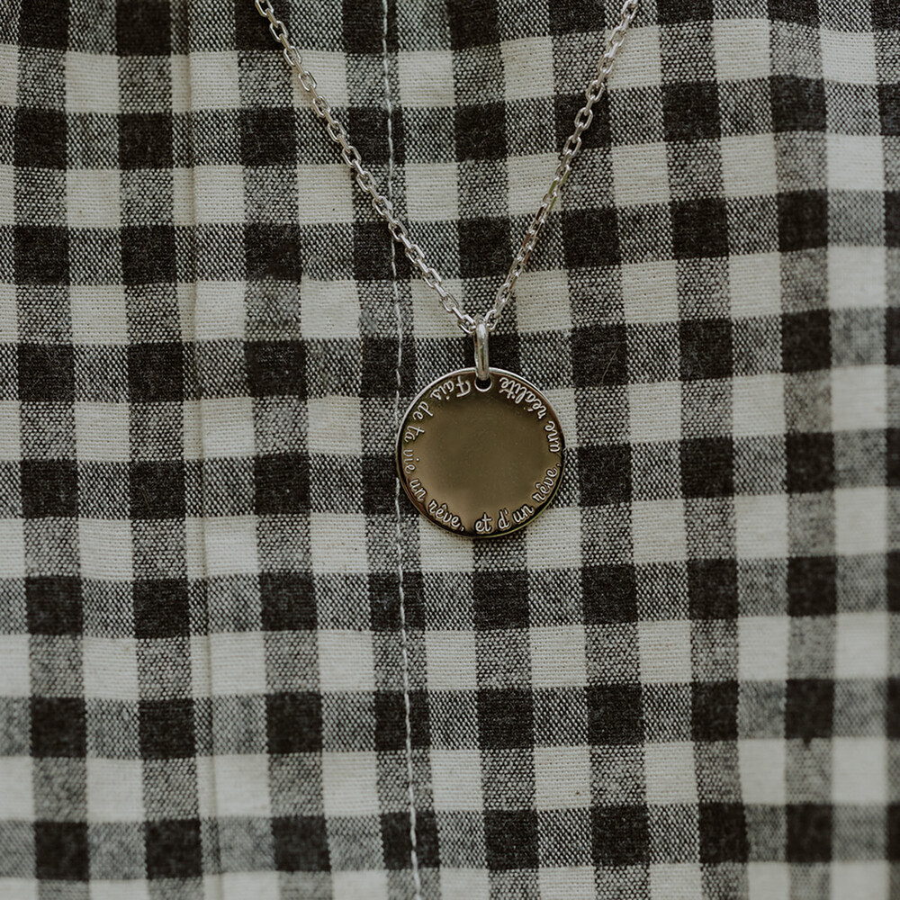 Photo de Médaille fais de ta vie un rêve - Argent massif
