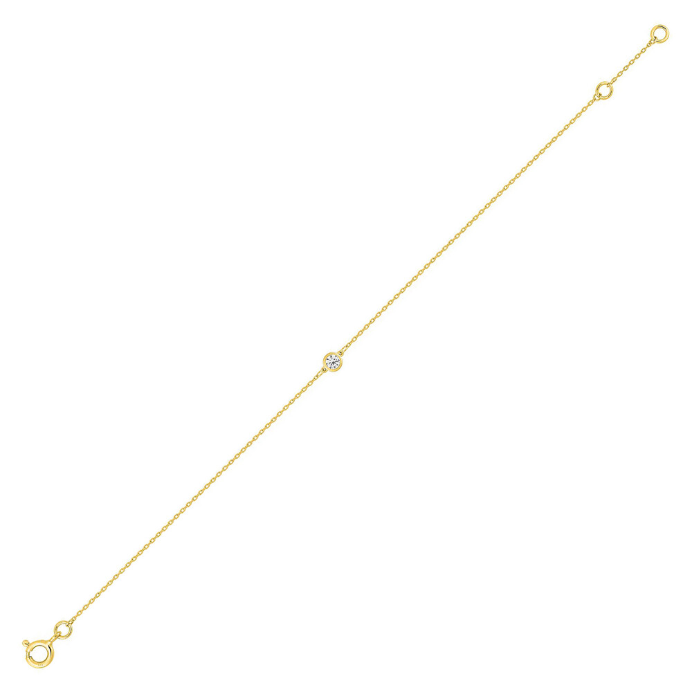 Photo de Bracelet oxyde rond - Or jaune 9ct