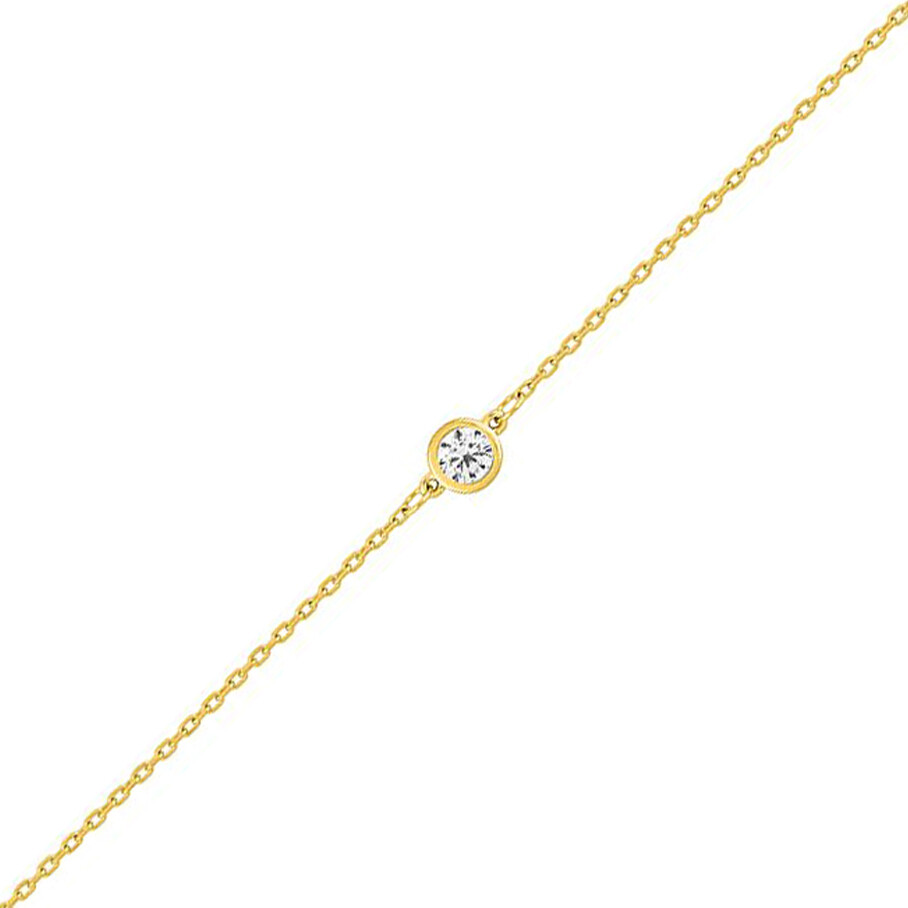 Photo de Bracelet oxyde rond - Or jaune 9ct