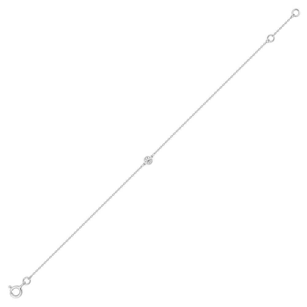 Photo de Bracelet oxyde rond - Or blanc 9ct