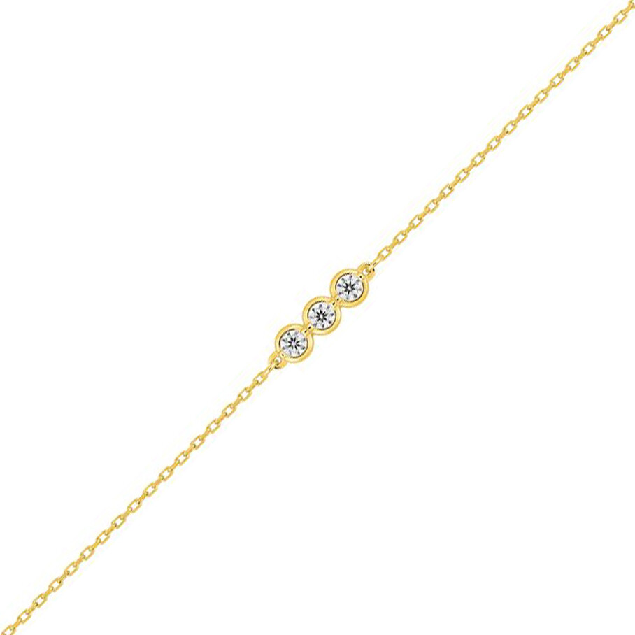 Photo de Bracelet oxydes - Or jaune 9ct