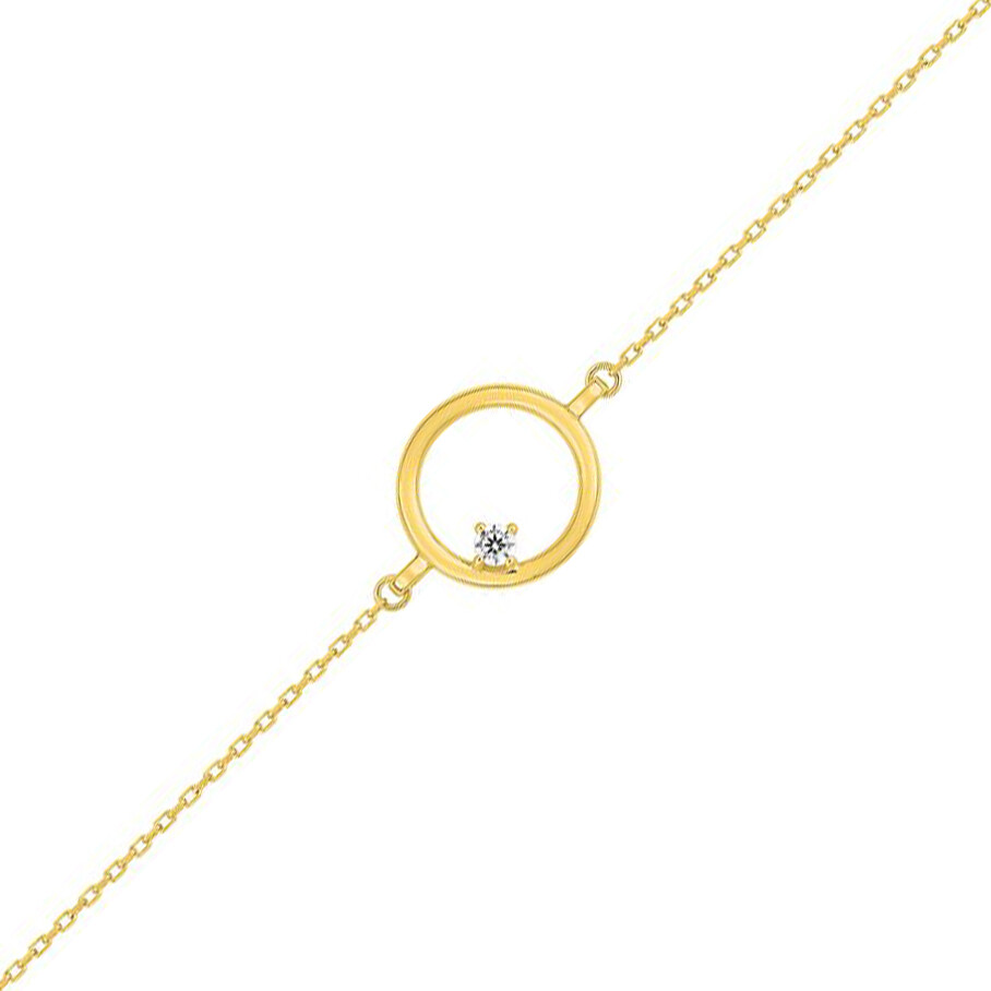 Photo de Bracelet oxyde cercle - Or jaune 9ct
