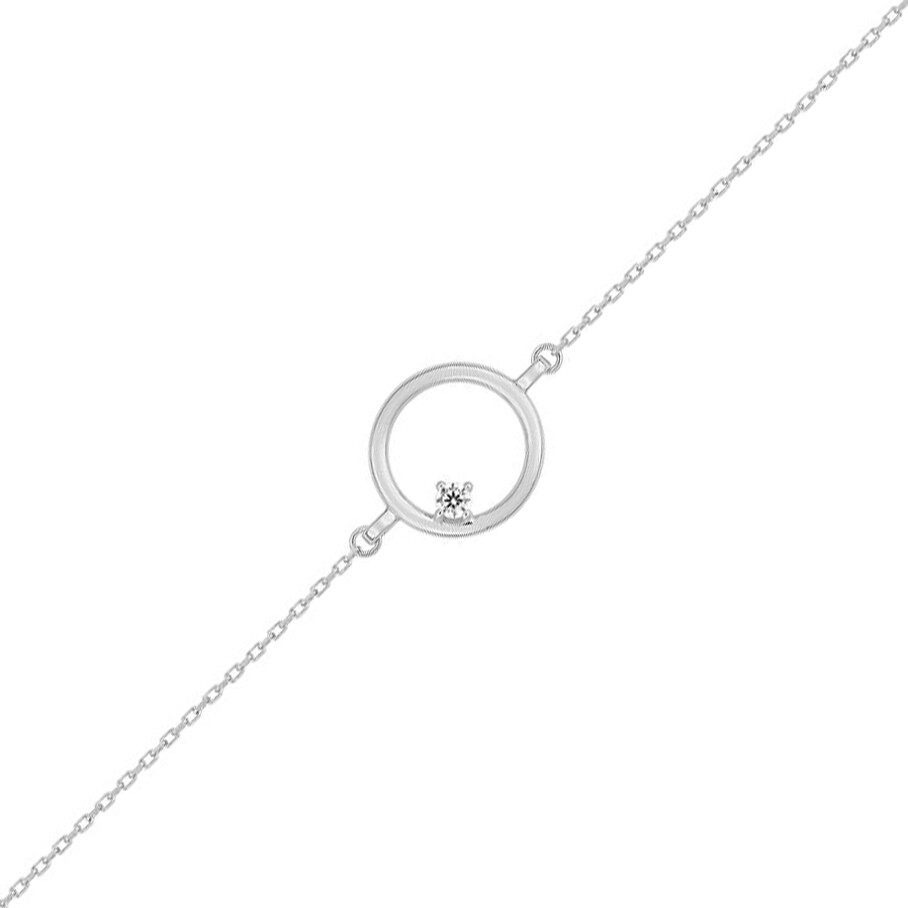 Photo de Bracelet oxyde cercle - Or blanc 9ct