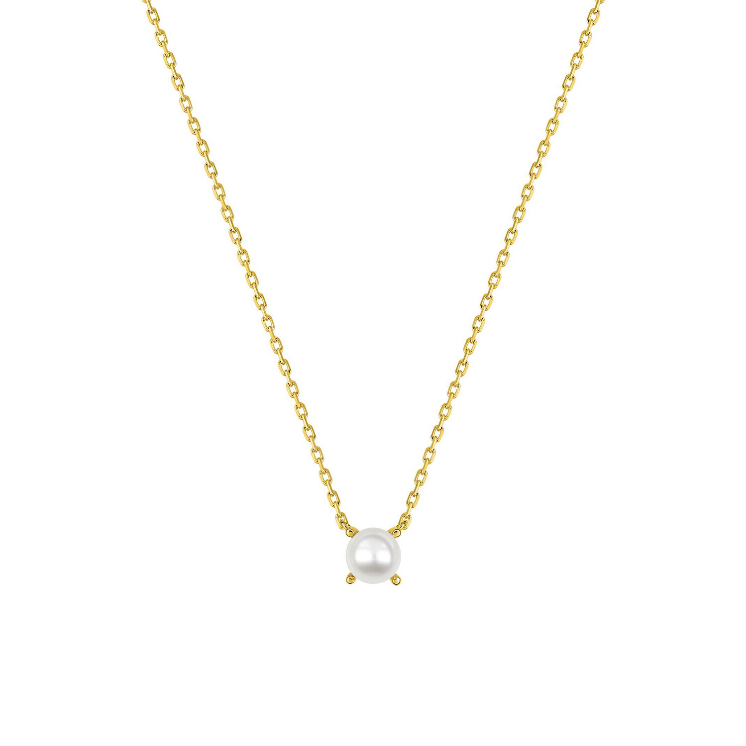 Collier Pendentif Original Géométrique Argent et Perle