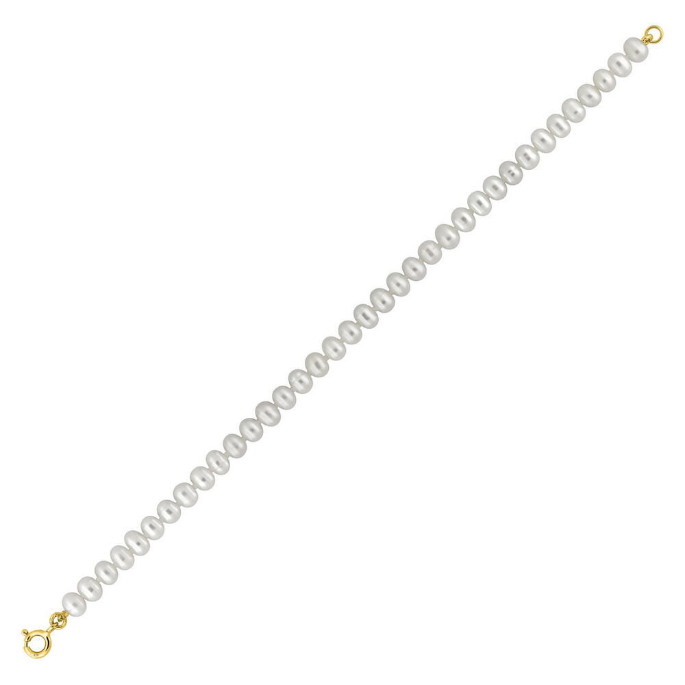 Photo de Bracelet perles de culture 4 à 4,5mm- Or jaune 9ct