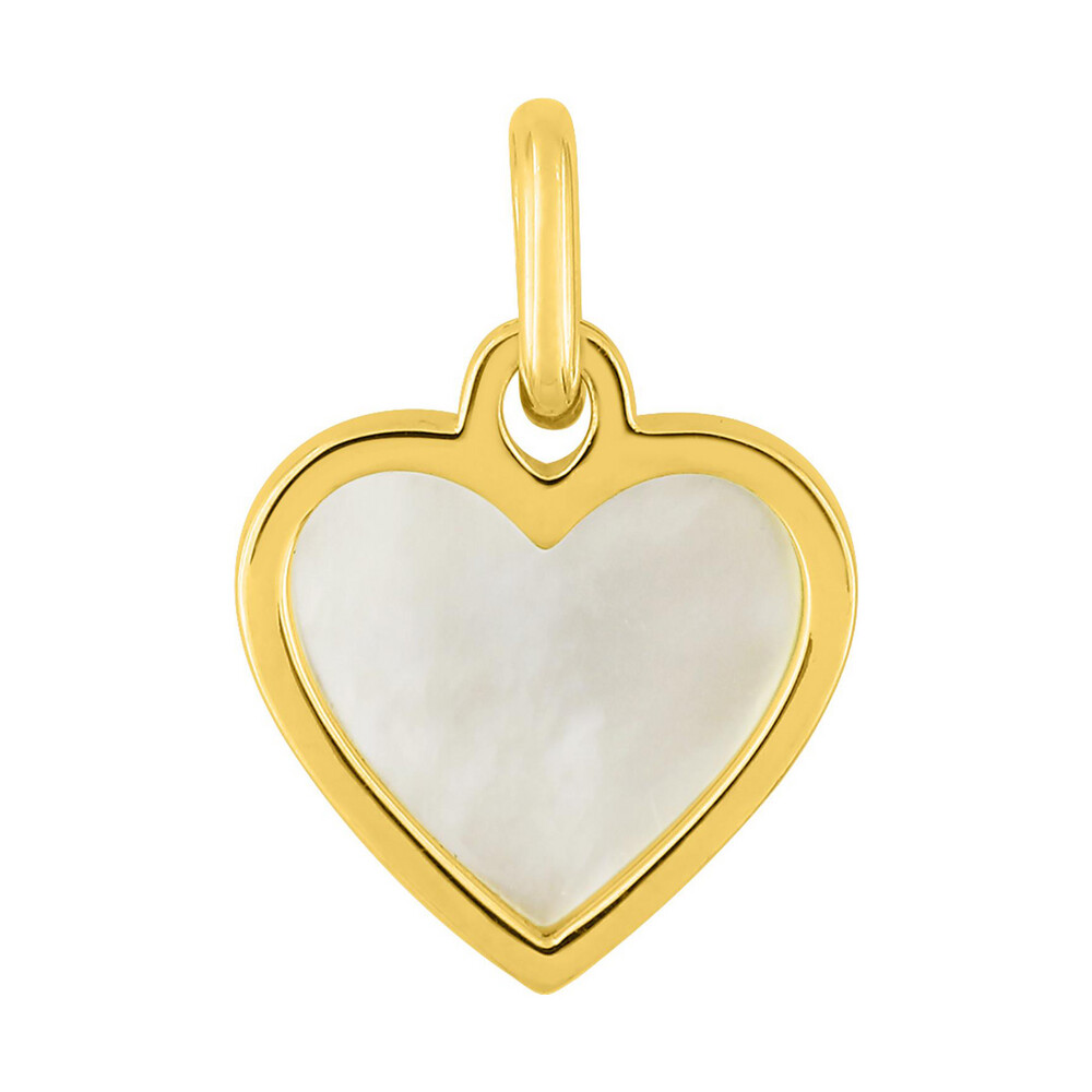 Photo de Pendentif coeur nacre - or jaune 9ct