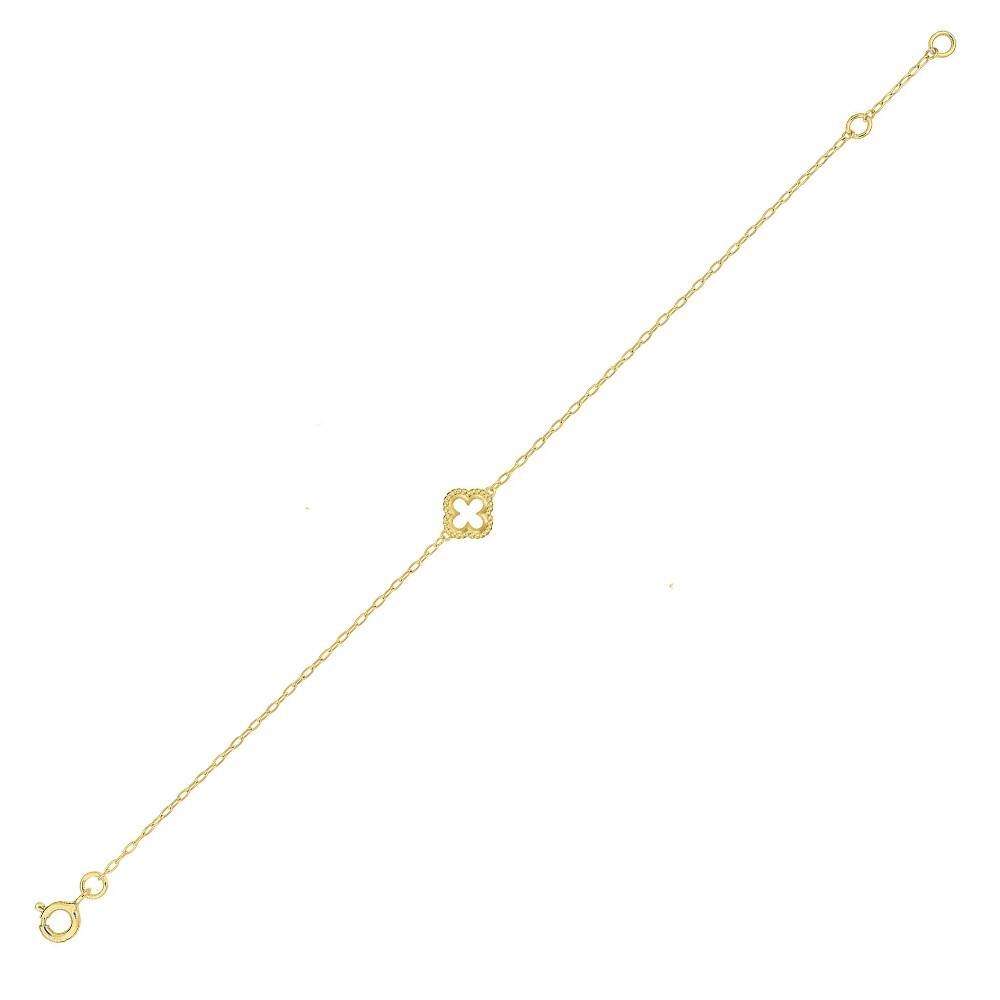 Photo de Bracelet Croix lumineuse - Or jaune 18ct