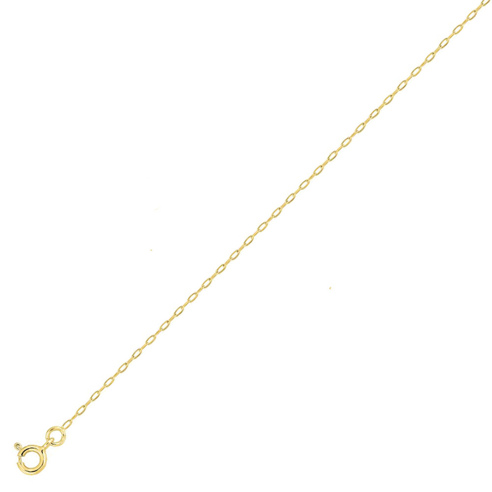 Photo de Chaine forçat allongée - Or jaune 9ct