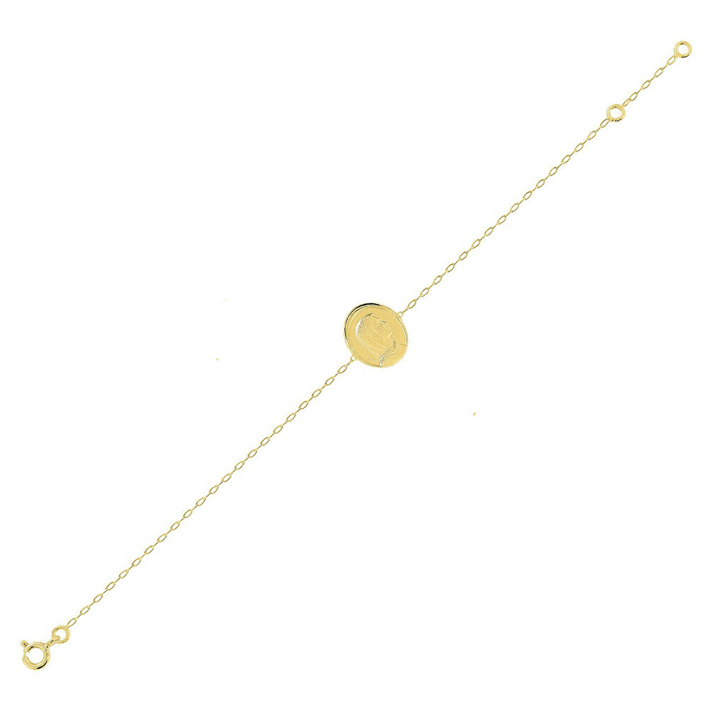 Photo de Bracelet Vierge Marie - Or jaune 18ct