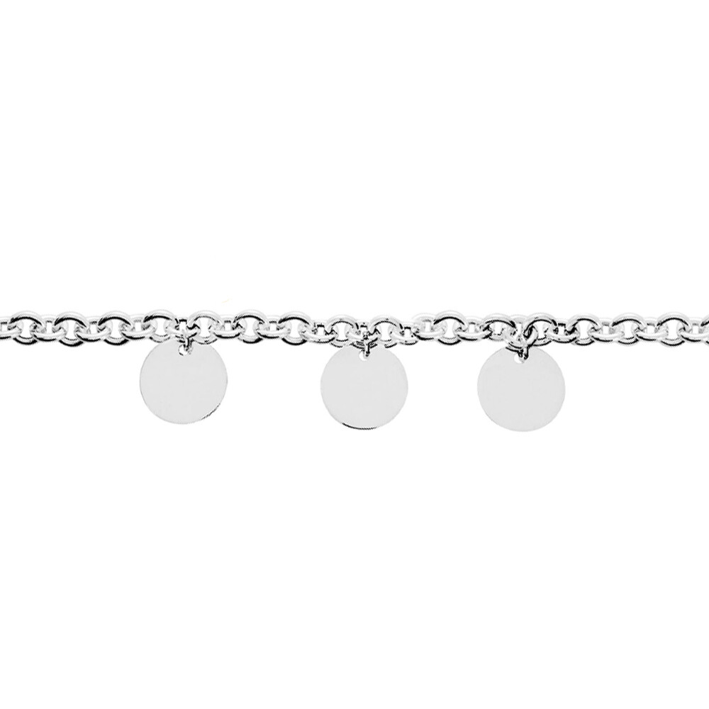 Photo de Bracelet Médailles personnalisables - Argent massif