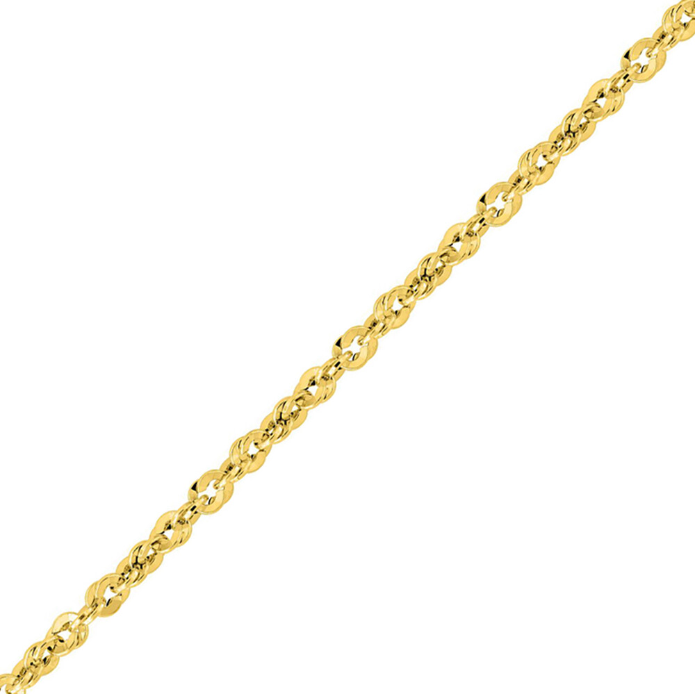 Photo de Bracelet maille Singapour - Or Jaune 9ct