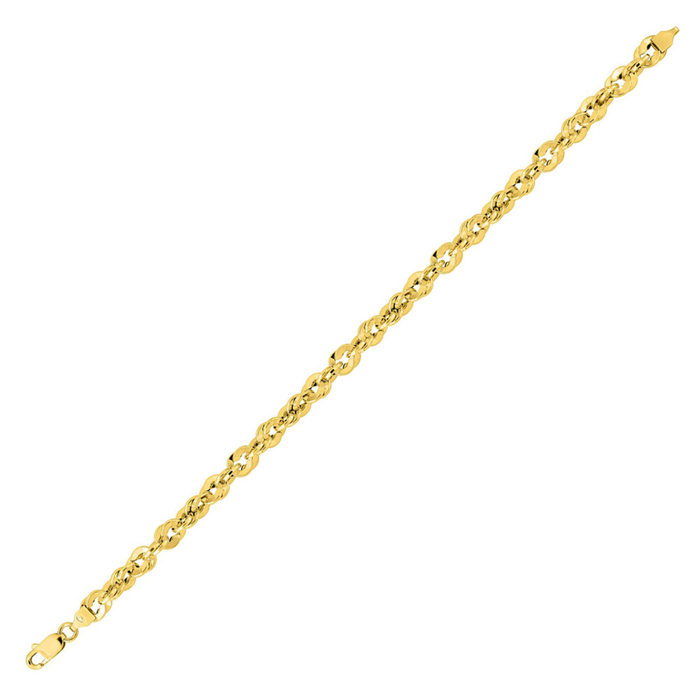 Photo de Bracelet maille Singapour - Or Jaune 9ct