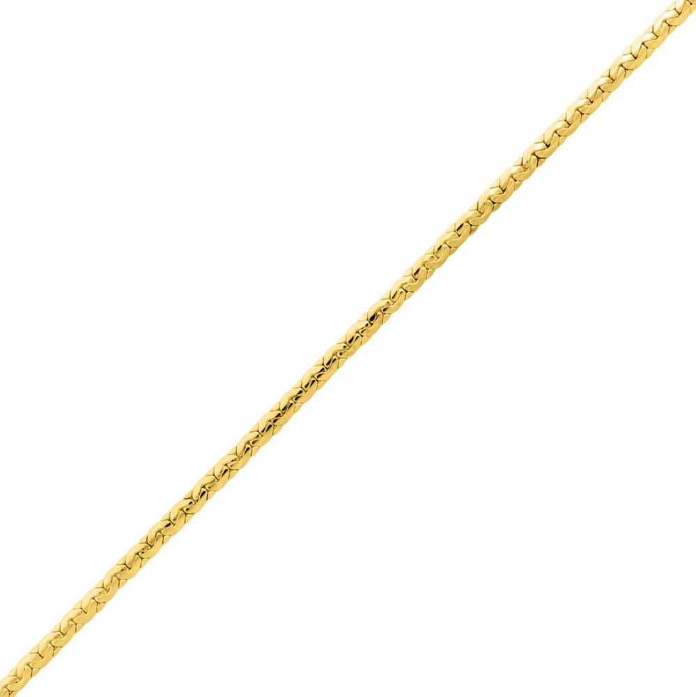 Photo de Bracelet maille Haricot 3mm - Or Jaune 18ct