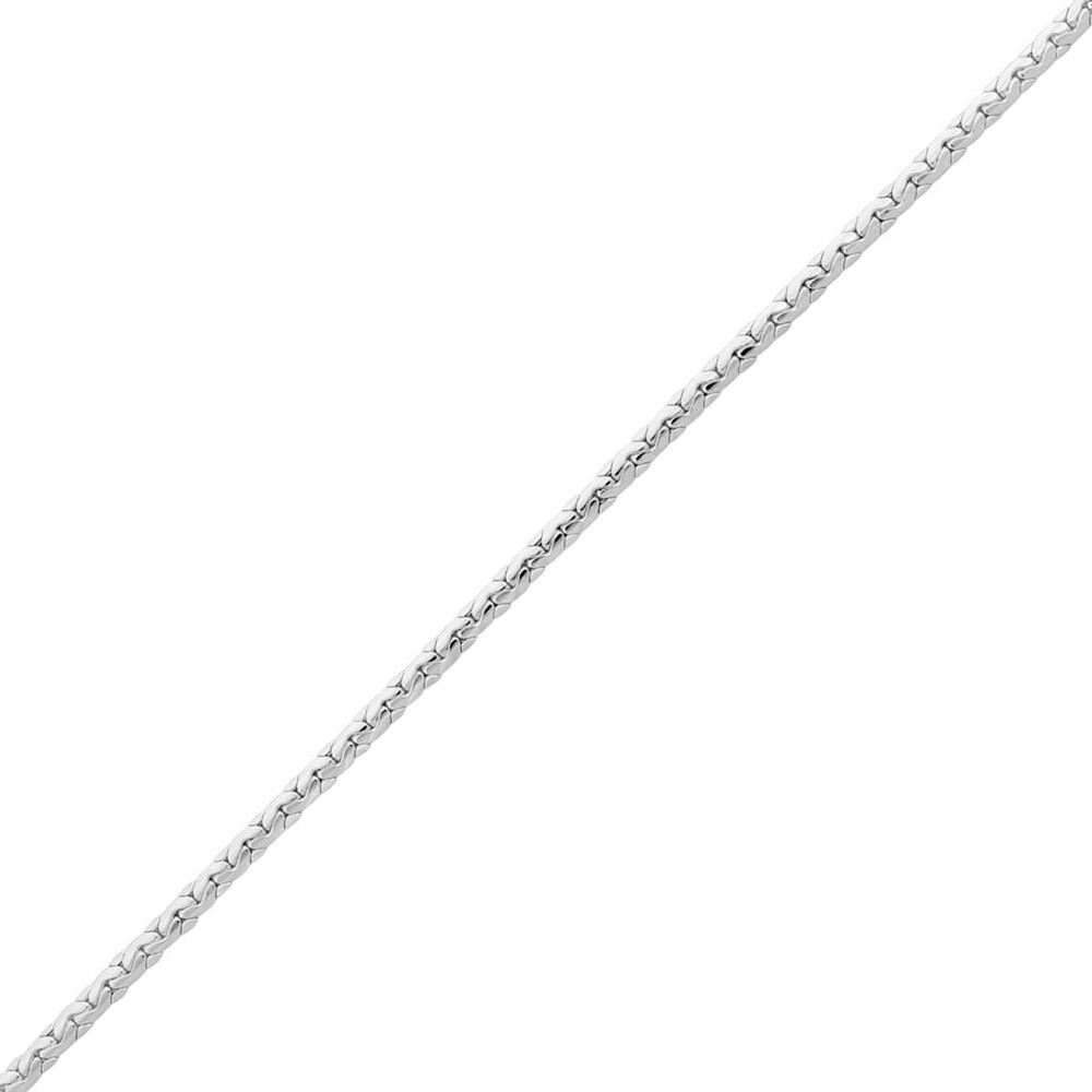 Photo de Bracelet maille Haricot 3mm - Or Blanc 18ct