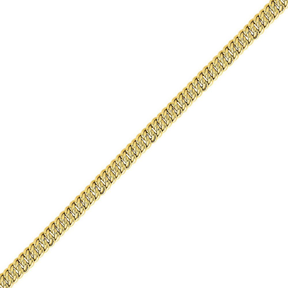 Photo de Bracelet maille Américaine 7,5mm - Or Jaune 9ct