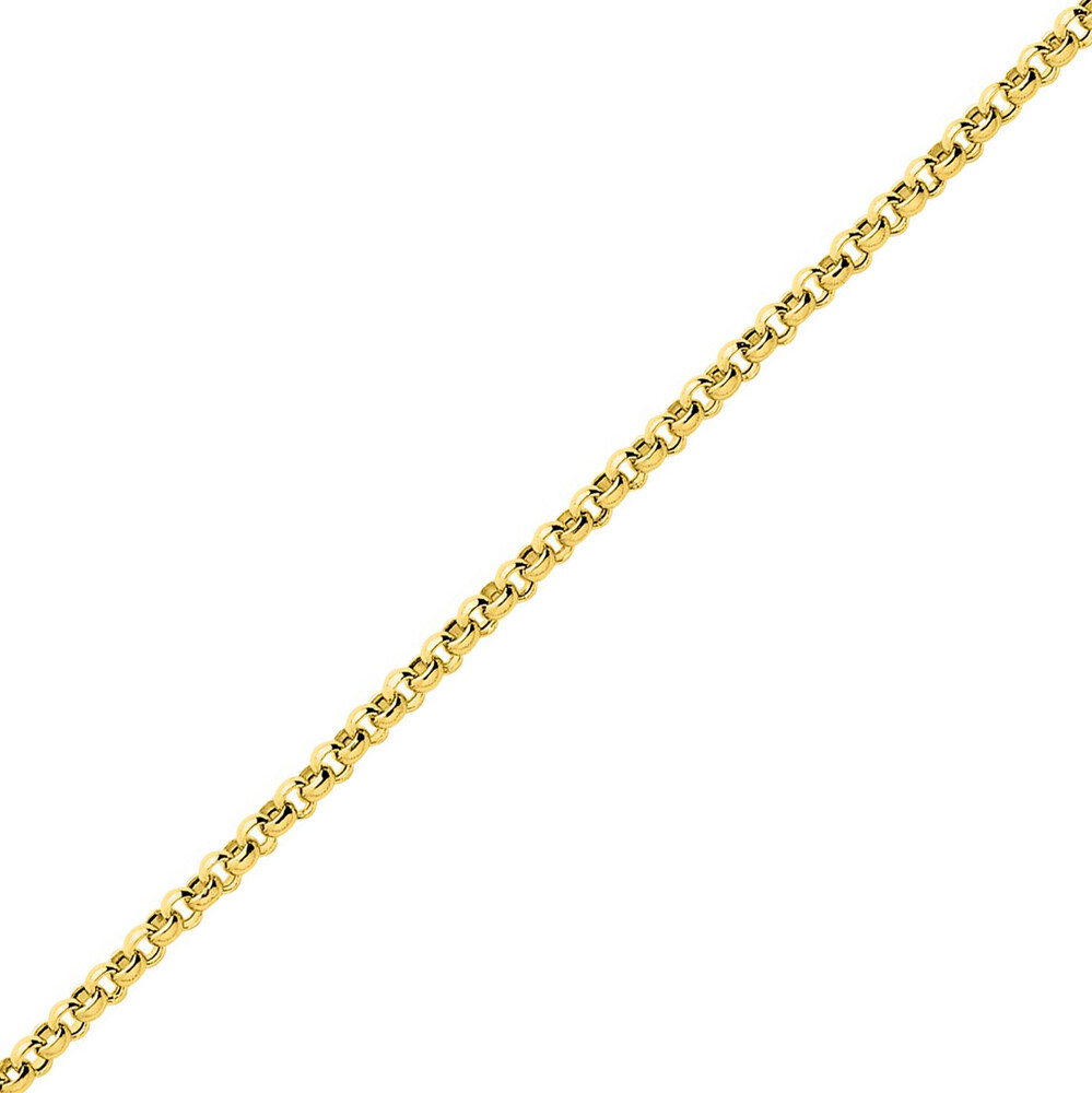 Photo de Bracelet maille jaseron - Or Jaune 9ct