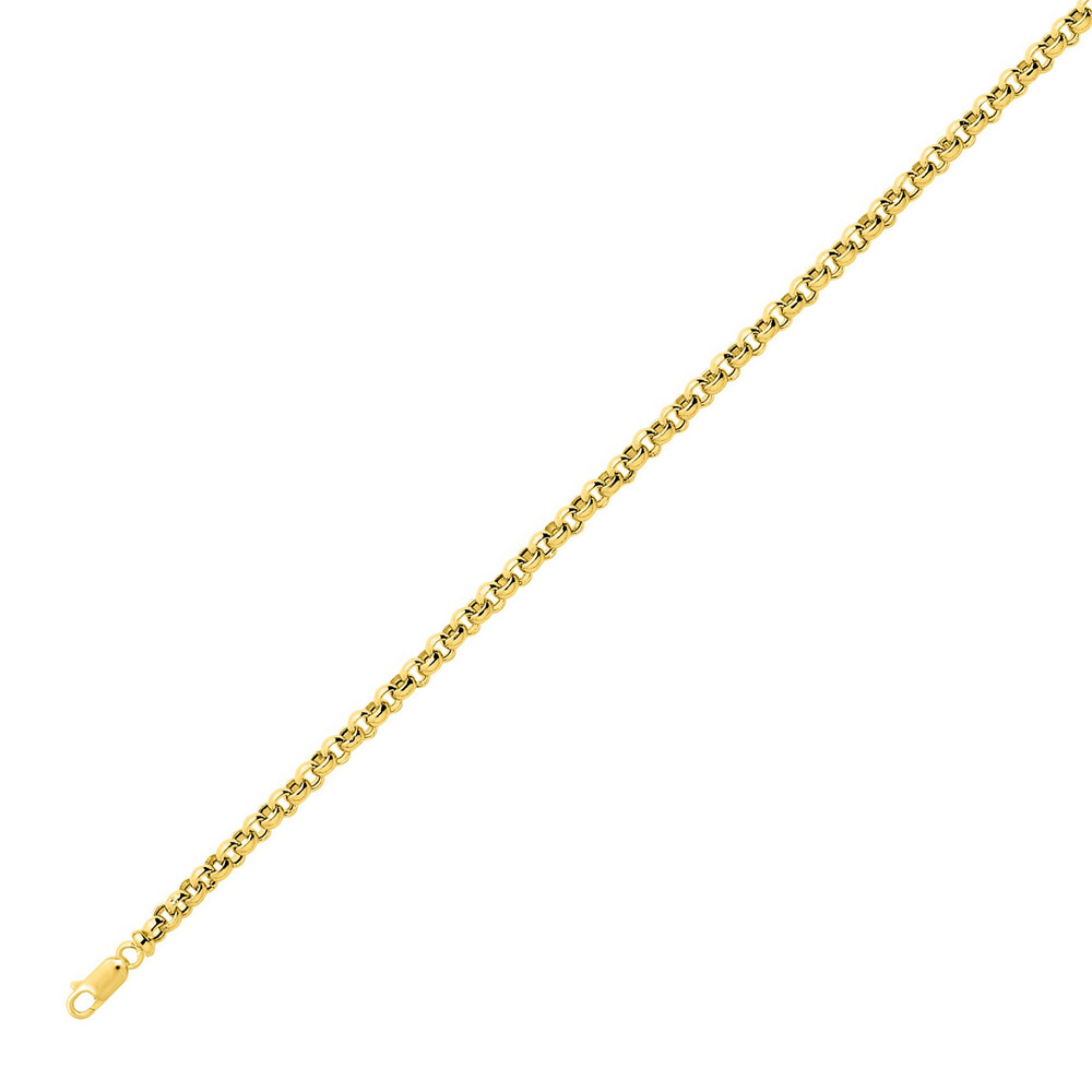 Photo de Bracelet maille jaseron - Or Jaune 9ct