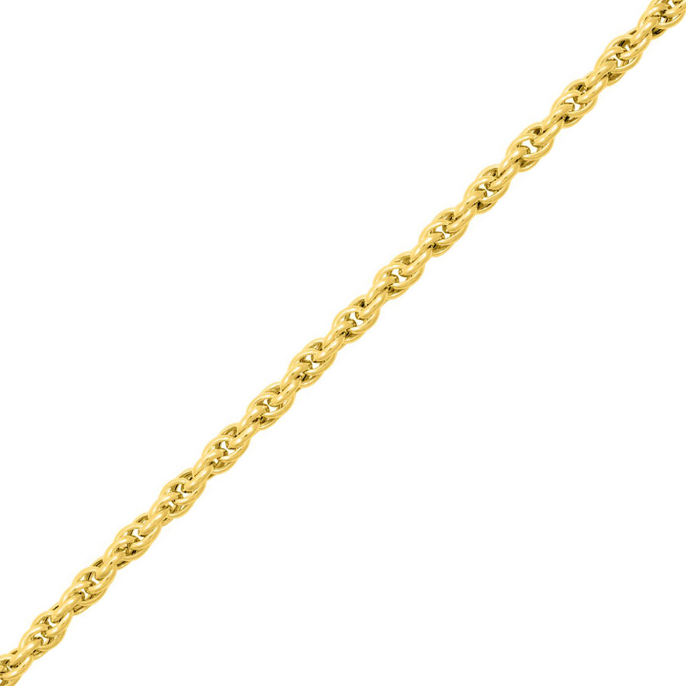 Photo de Bracelet maille forçat double - Or Jaune 9ct