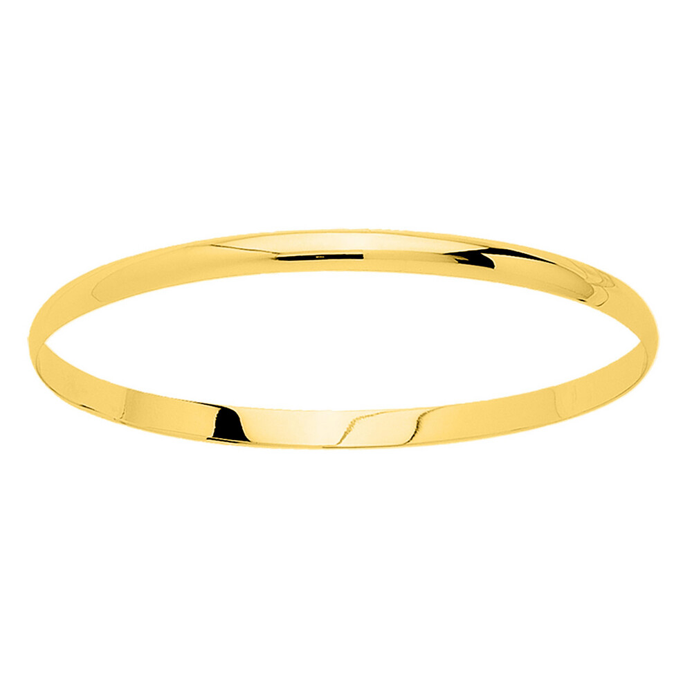 Photo de Demi-Jonc Plat Massif – Or Jaune 9ct