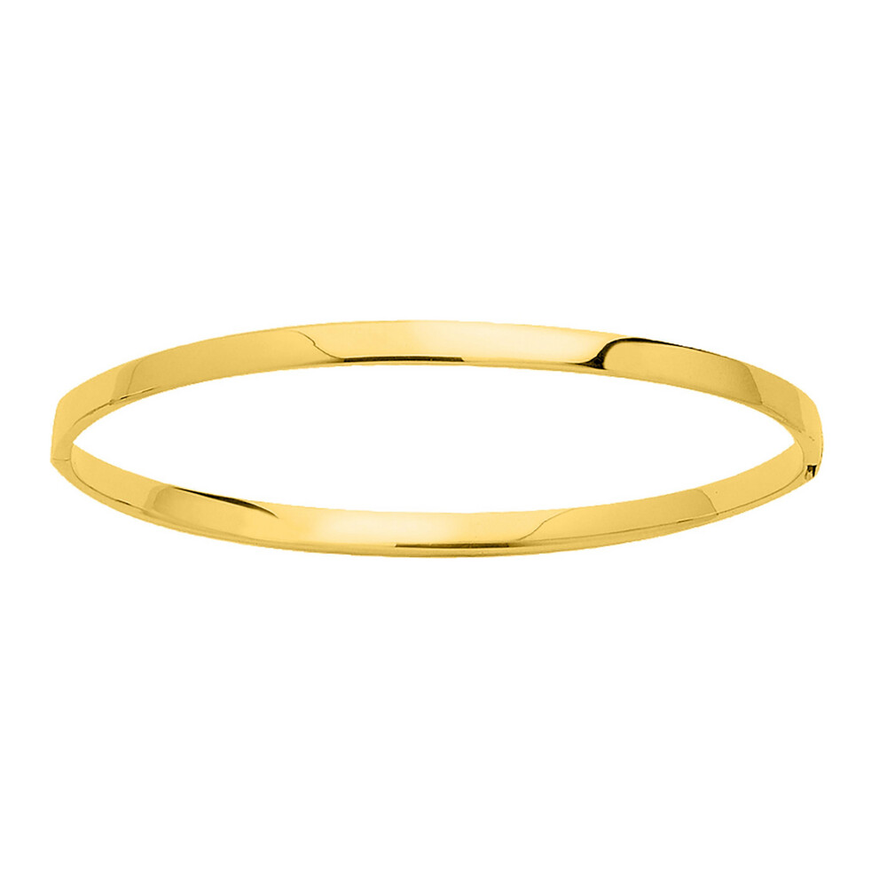 Photo de Jonc Ouvrant rectangle 4mm – Or Jaune 9ct