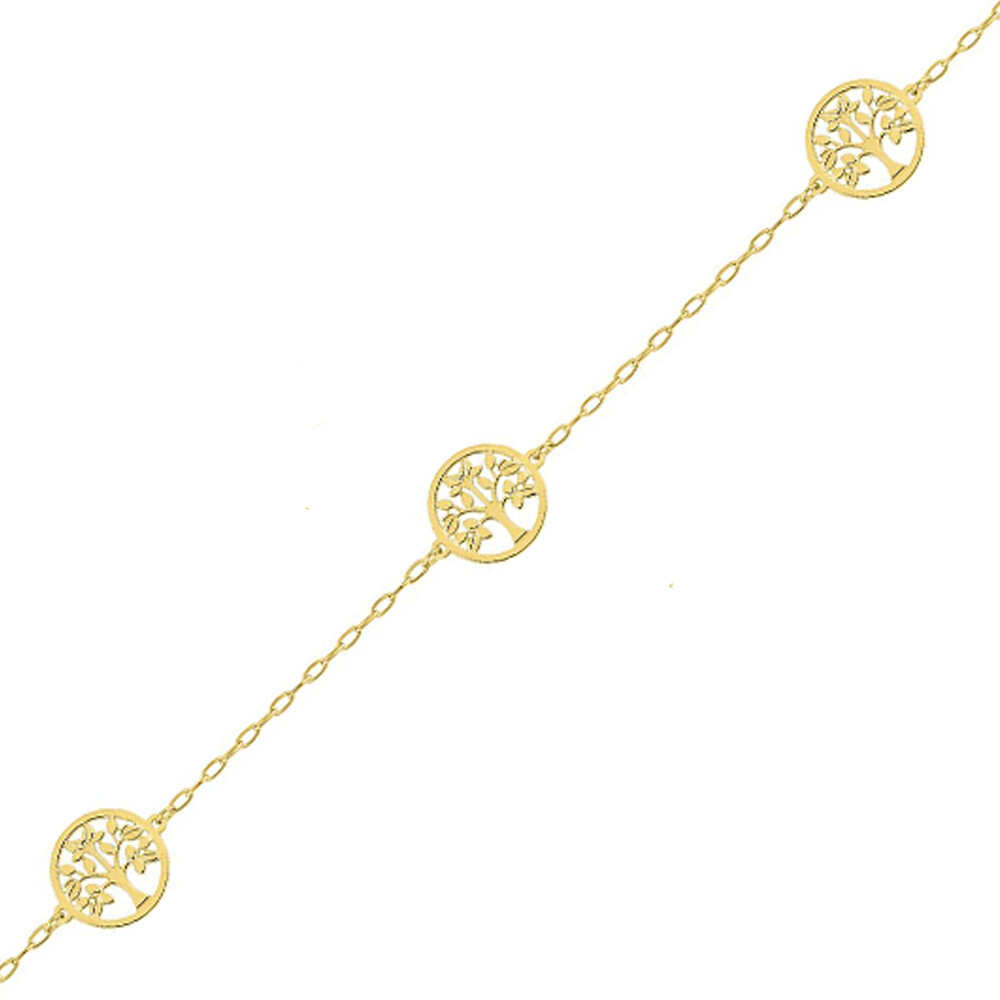 Photo de Bracelet Médaillons Arbre de Vie - Or Jaune 9ct