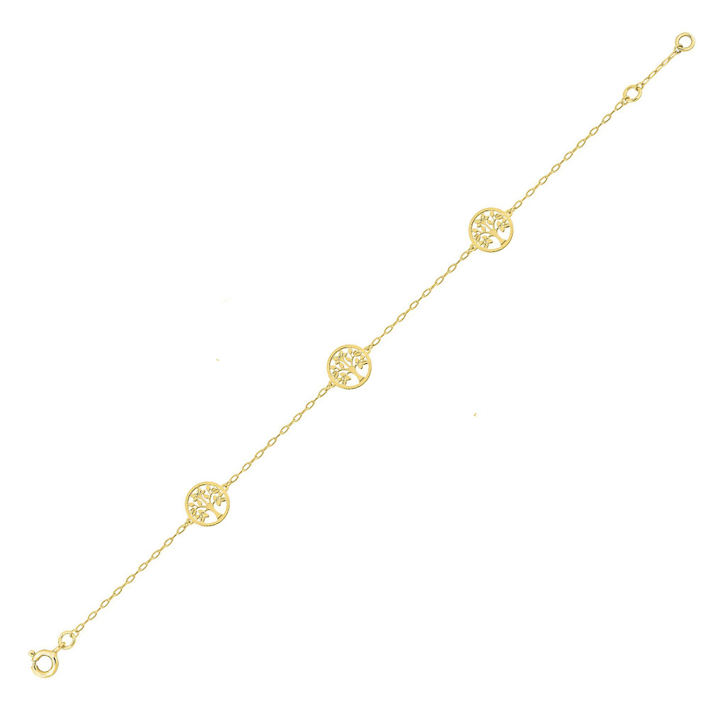 Photo de Bracelet Médaillons Arbre de Vie - Or Jaune 9ct