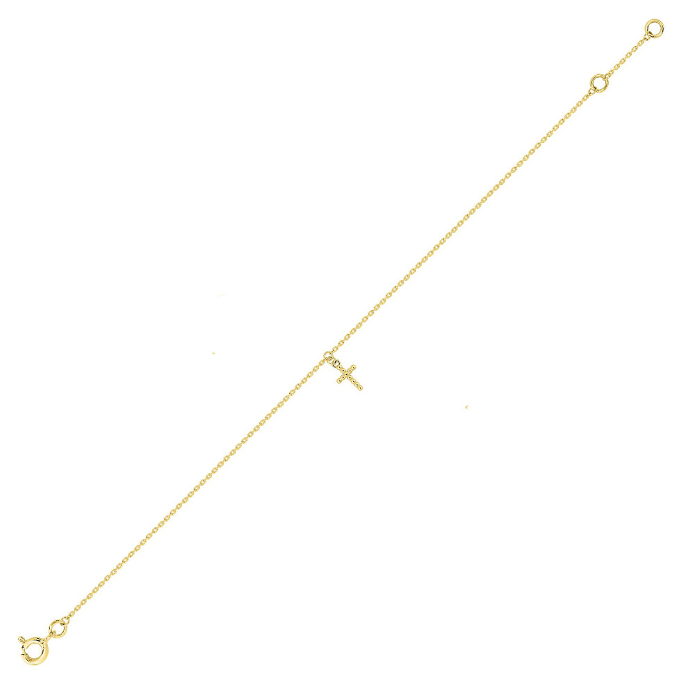 Photo de Bracelet Croix - Or jaune 9ct
