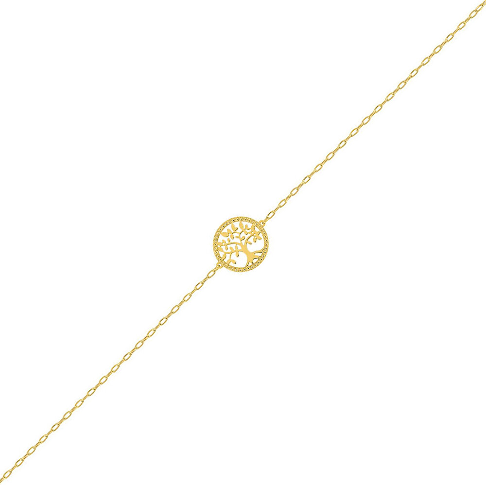 Photo de Bracelet Arbre de Vie perlé - Or Jaune 9ct