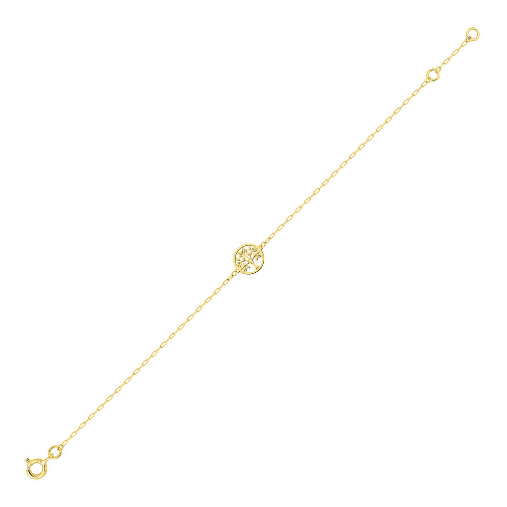 Photo de Bracelet Arbre de Vie Floral - Or Jaune 9ct